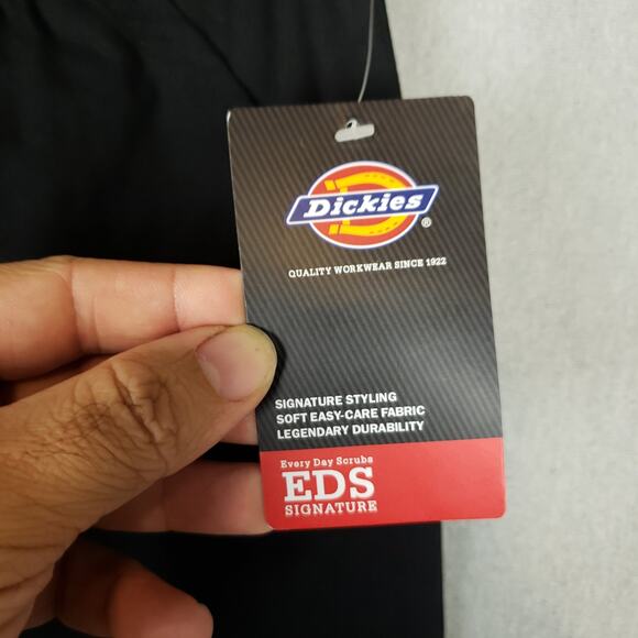 Dickies Scrubs Mid Rise Tapered Leg Pull-On Pants Large Tall DK125 Black NWT - Picture 7 of 12